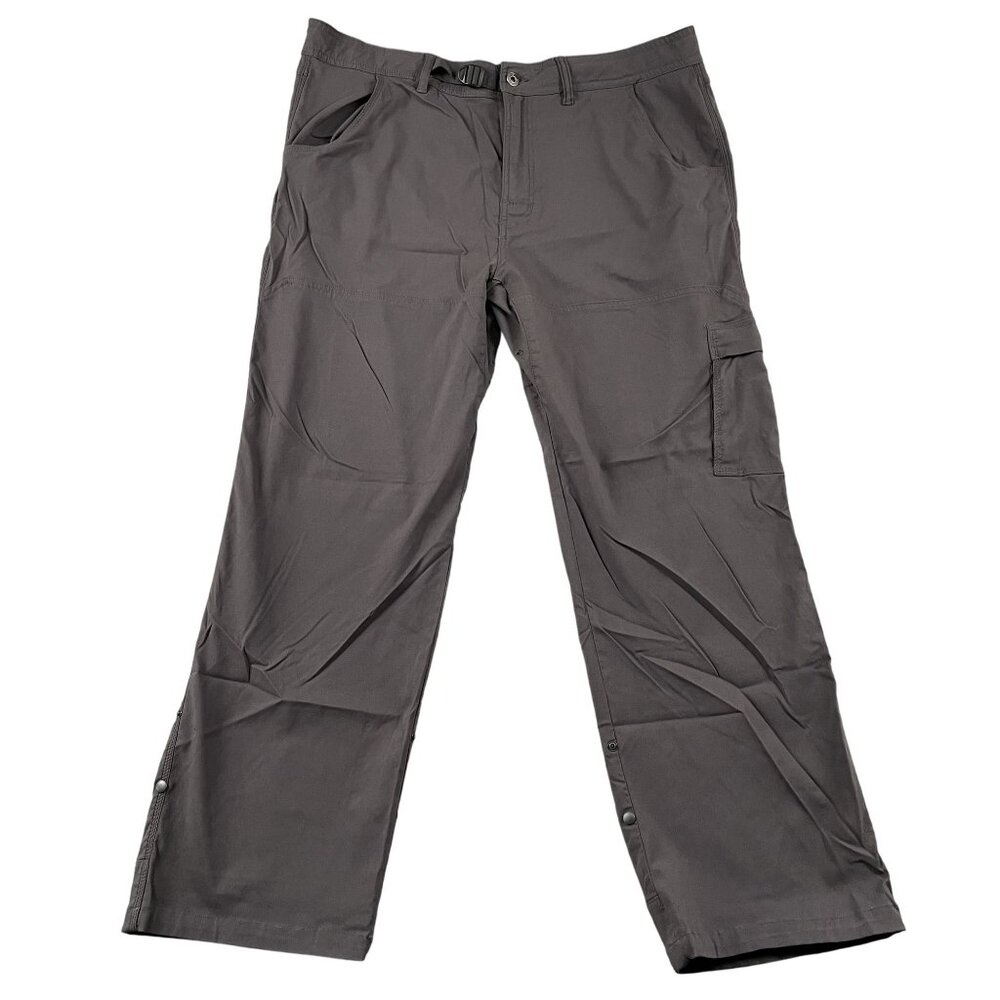 PraNa Hiking Pants Mens XXL 40x32 Zion Stretch Belted‎ Cargo Nylon Roll up